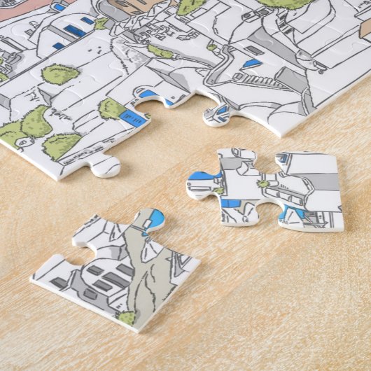 Santorini Puzzle Legpuzzel (Zijkant)