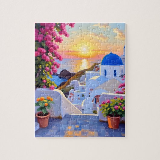 Santorini Puzzle Legpuzzel (Verticaal)