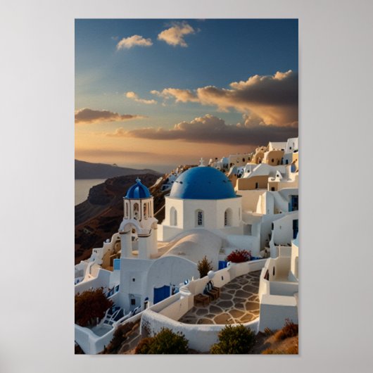 Santorini - Reis door de tijd Poster (Voorkant)