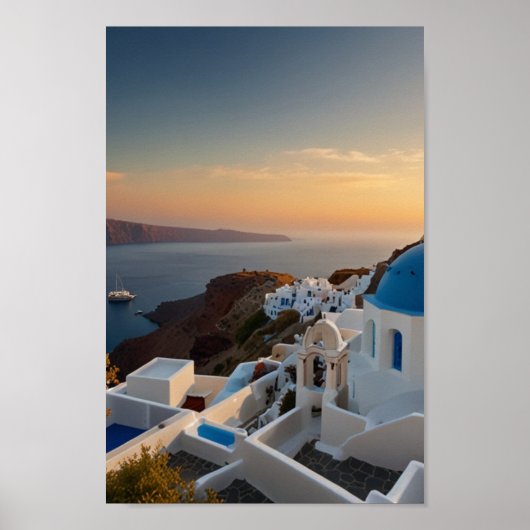Santorini - Reis door de tijd Poster (Voorkant)