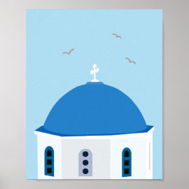 Santorini Reizen Griekenland Poster