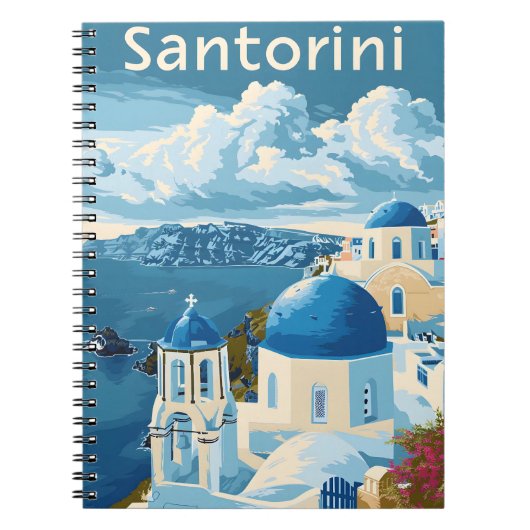 Santorini Reizen Notitieboek (Voorkant)