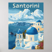 Santorini Reizen Poster (Voorkant)
