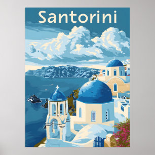 Santorini Reizen Poster