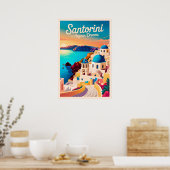  Santorini Reizen - Santorini Architectuur Poster (Keuken)