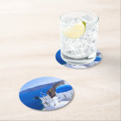 Santorini Ronde Kartonnen Onderzetter (Insitu)