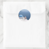 Santorini Ronde Sticker (Tas)