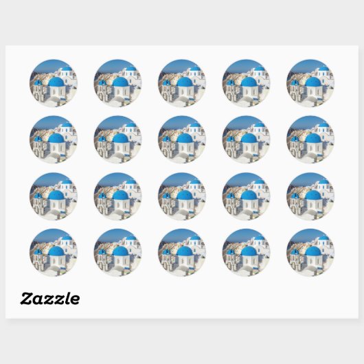 Santorini Ronde Sticker (Vel)