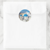 Santorini Ronde Sticker (Tas)
