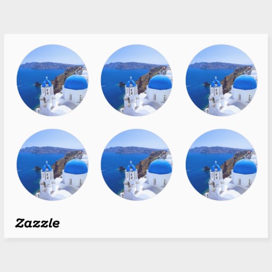 Santorini Ronde Sticker (Vel)