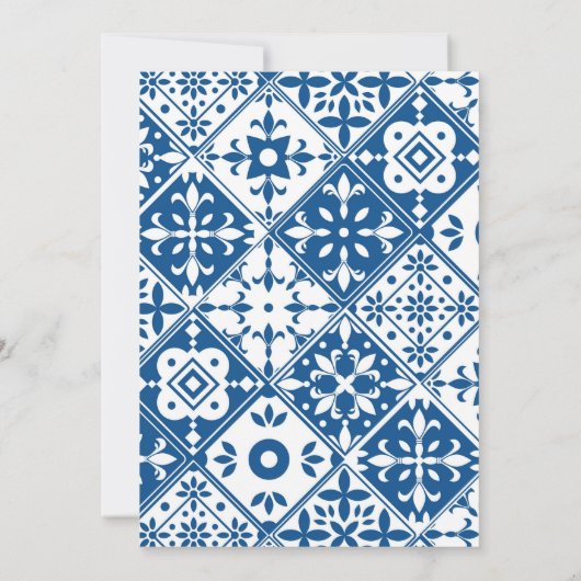 Santorini Roze baby shower bingo Spelkaart Kaart (Achterkant)