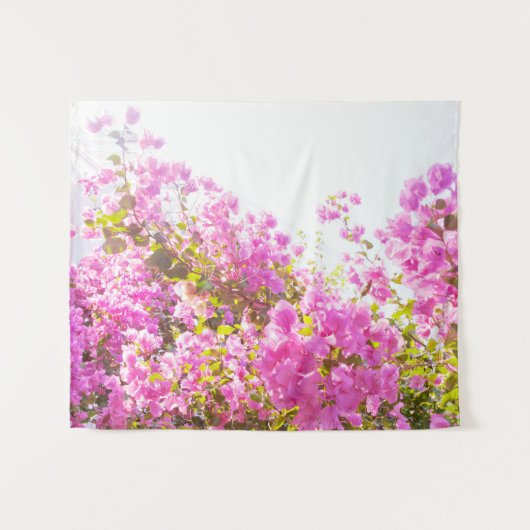 Santorini Roze Bloemdromen #1 #wall #art Wandkleed (Voorkant (horizontaal))