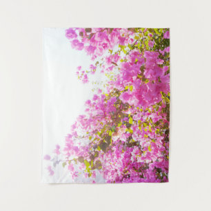 Santorini Roze Bloemdromen #1 #wall #art Wandkleed