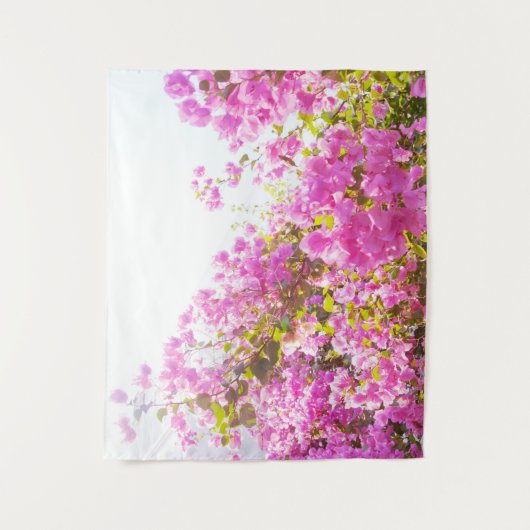 Santorini Roze Bloemdromen #1 #wall #art Wandkleed (Voorkant)