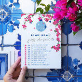 Santorini Roze bruid Hij zei, ze zei Game kaart