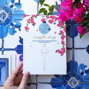 Santorini Roze bruids Raad de jurk Spelkaart Kaart