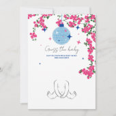 Santorini Roze Raad de baby shower Game kaart (Voorkant)