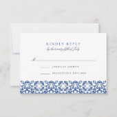 Santorini RSVP-kaart | Lapis RSVP Kaartje (Voorkant)