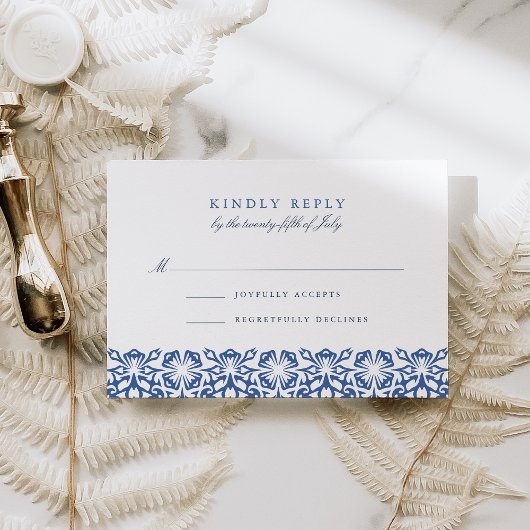 Santorini RSVP-kaart | Lapis RSVP Kaartje