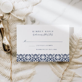 Santorini RSVP-kaart | marine RSVP Kaartje