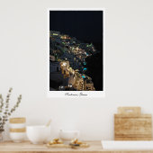 Santorini 's nachts poster (Keuken)