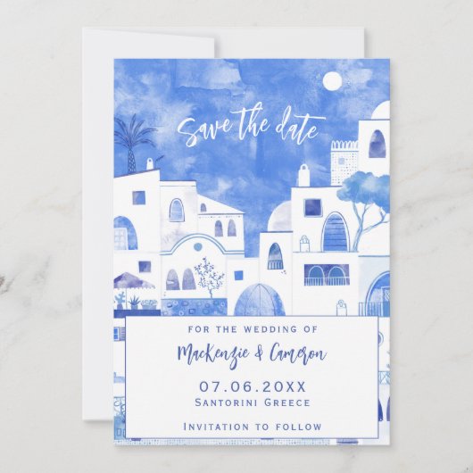 Santorini Save The Date (Voorkant)