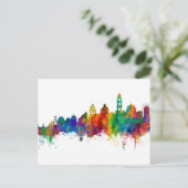 Santorini Skyline Briefkaart (Staand voorkant)