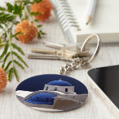 Santorini Sleutelhanger (Zijkant)