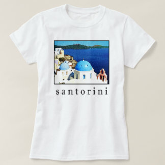 Santorini Souvenir T-Shirt (mannen, vrouwen, kinde