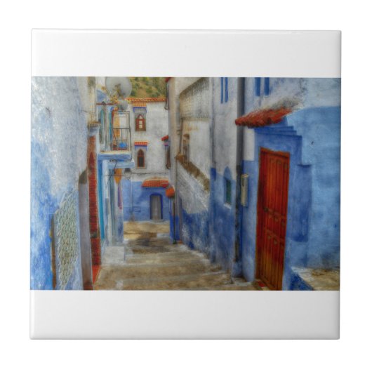 Santorini Steps Tegeltje (Voorkant)