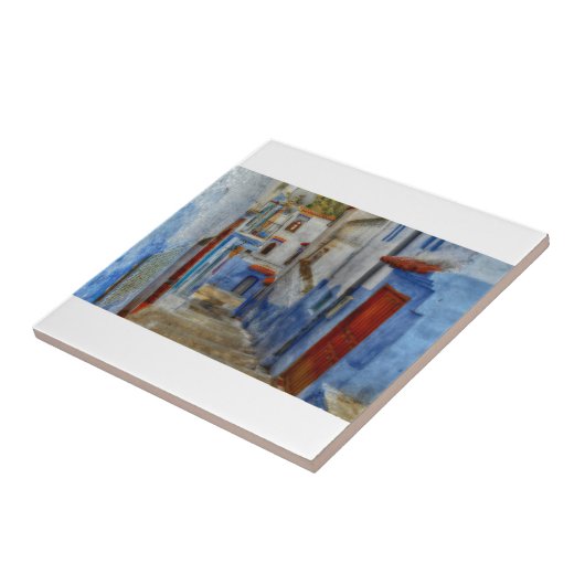 Santorini Steps Tegeltje (Zijkant)