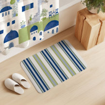 Santorini strepen blauw groen grijs