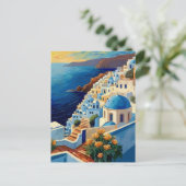 Santorini Sunrise - Griekenland - Grieks eiland do Briefkaart (Staand voorkant)