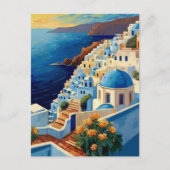 Santorini Sunrise - Griekenland - Grieks eiland do Briefkaart (Voorkant)