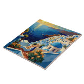 Santorini Sunrise - Griekenland - Grieks eiland do Tegeltje (Zijkant)