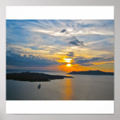 Santorini Sunset 2 Canvas Poster (Voorkant)