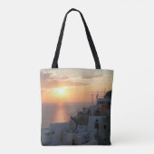 Santorini Sunset All Over Print Canvas tas (Achterkant)