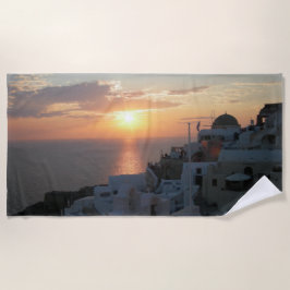 Santorini Sunset Beach Towel Strandlaken