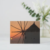 Santorini Sunset Briefkaart (Staand voorkant)