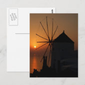 Santorini sunset briefkaarten (Voorkant / Achterkant)