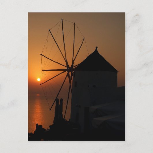 Santorini sunset briefkaarten (Voorkant)