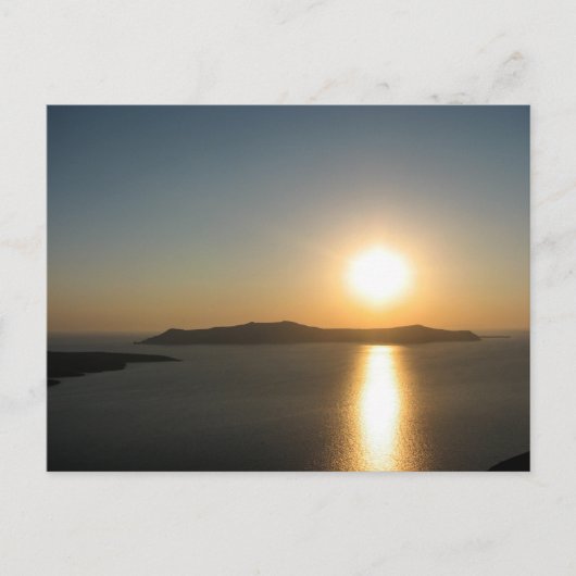 Santorini Sunset, de Griekse eilanden - Briefkaart (Voorkant)