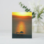 Santorini sunset Greece Briefkaart (Staand voorkant)