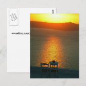 Santorini sunset Greece Briefkaart (Voorkant / Achterkant)
