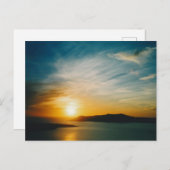 Santorini sunset, Griekenland Briefkaart (Voorkant / Achterkant)