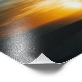 Santorini sunset, Griekenland Foto Afdruk (Hoek)