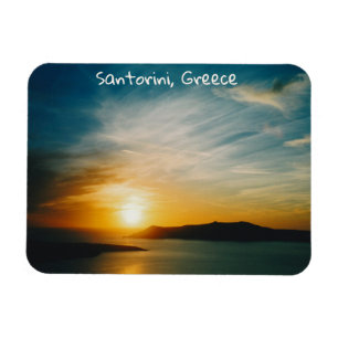 Santorini sunset, Griekenland Magneet