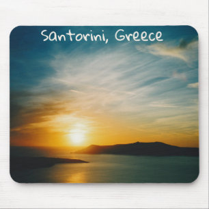 Santorini sunset, Griekenland Muismat