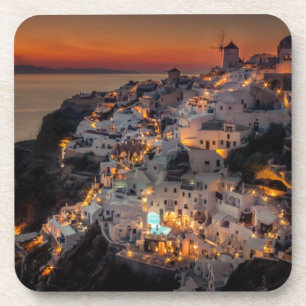 Santorini Sunset, Griekenland Onderzetter