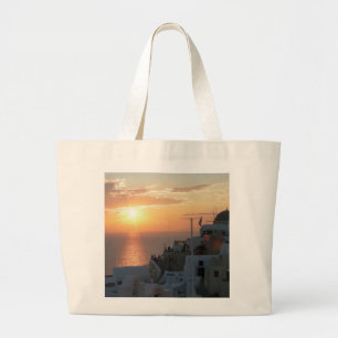 Santorini Sunset Jumbo Tas